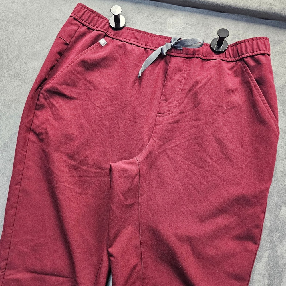 FIGS Technical Collection Burgundy Jogger Scrub Pants Mens L MXXSW2004